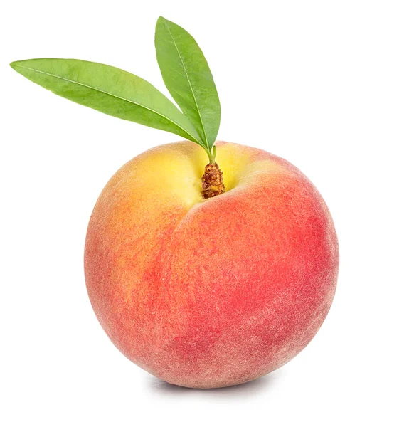 Peach isolated on white background — Stock Photo, Image