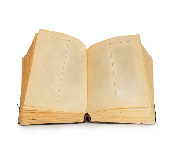 Stará kniha izolovaných na bílém pozadí. Ročník — Stock fotografie