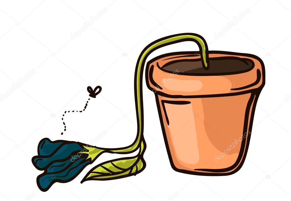 dead flower doodle dead flower vector doodle