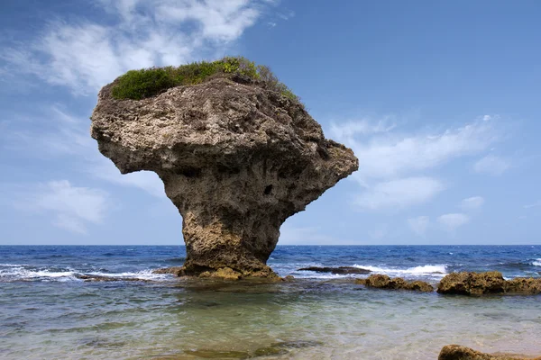 Mushroom Rock  on the Lamey Island, Taiwan — Stock Photo, Image