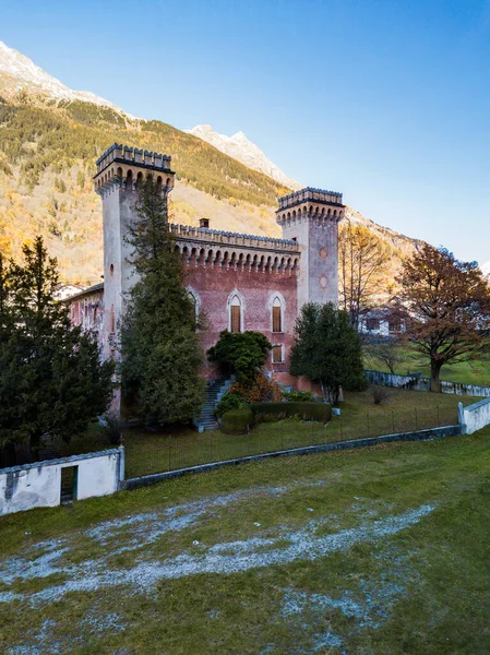 Castelo Castelmur Aldeia Stampa Município Bregaglia Cantão Graubuenden Suíça Patrimônio — Fotografia de Stock
