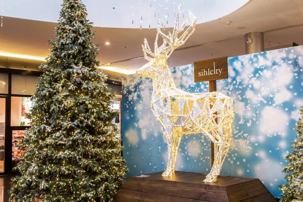 Zurich Switzerland November 2020 Christmas Decoration Sihlcity Shopping Mall One — Φωτογραφία Αρχείου