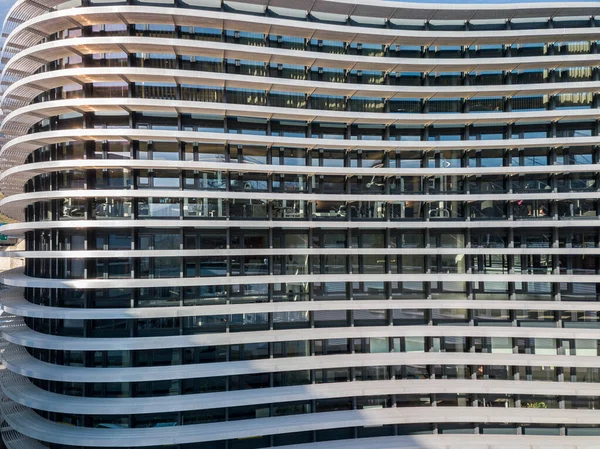 Schaffhausen Switzerland November 2020 Modern Office Building Facade Taken Drone — Stock fotografie