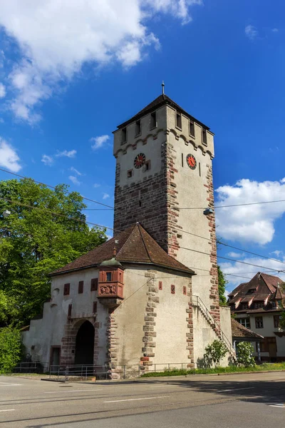 Aziz John Sankt Johanns Tor Antik Şehir Kapısı Basel Güzel — Stok fotoğraf