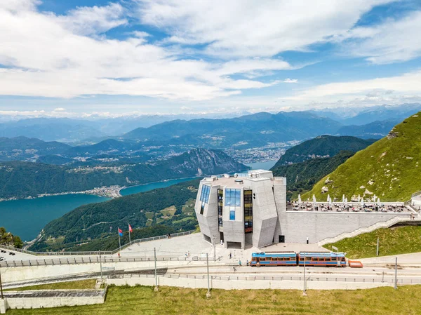 Monte Generoso Switzerland July 2021 Tourist Attraction Architecture Building Stone — Stock Photo, Image