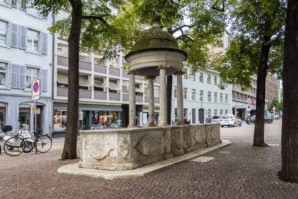 Fontana Dei Quattro Tiglio Costruita Nel 1758 Circondata Quattro Alberi — Foto Stock