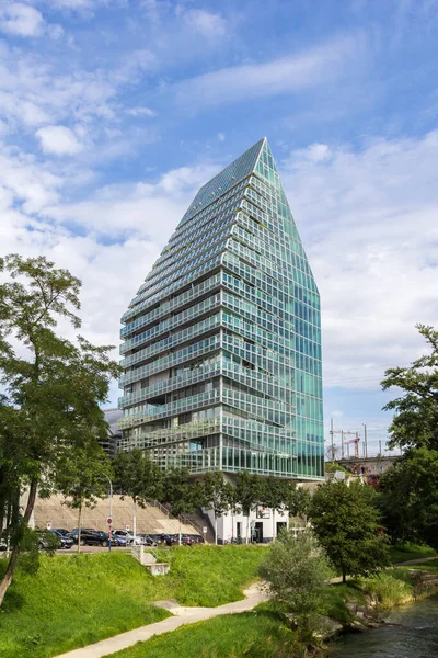 Torre Jakob Diseñada Por Los Arquitectos Herzog Meuron Edificio Moderno —  Fotos de Stock