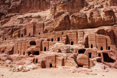 jordan petra antik kent konut mağara