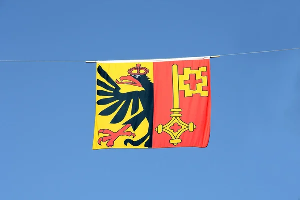 Swiss Canton Flag: Geneva — Stock Photo, Image