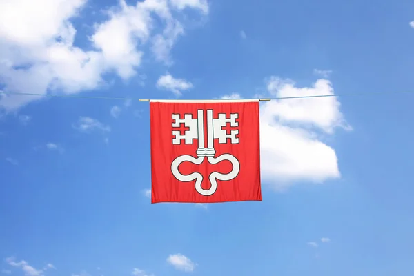 Swiss Canton Flag: Niederwalden — Stock Photo, Image