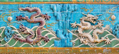 9-Dragon-duvardaki Pekin'de ejderha