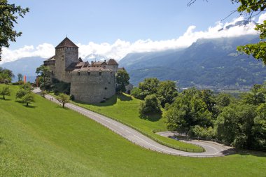 Medieval castle in Vaduz, Liechtenstein clipart