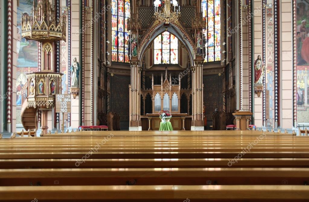 The Interior Of A Catholic Church In Europe Stock Editorial Photo the-interior-of-a-catholic-church-in-europe-stock-editorial-photo