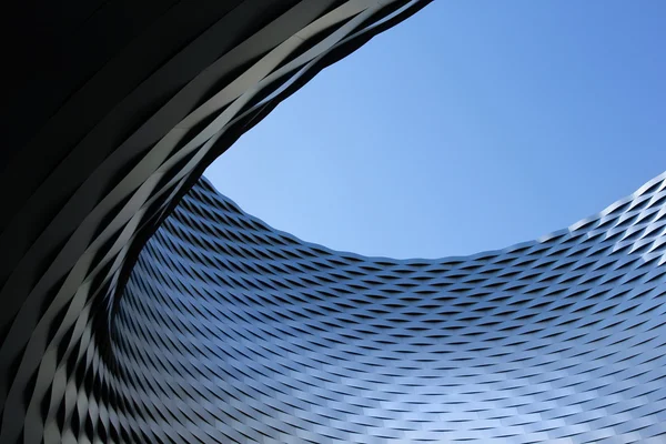 Vzorová struktura moderní budovy v Basileji, Švýcarsko — Stock fotografie