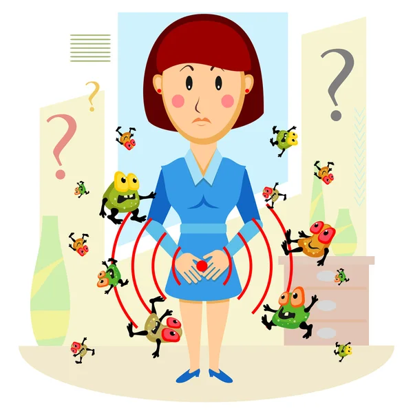 Women health problems — Stock Illustration Women health problems Vector Graphics