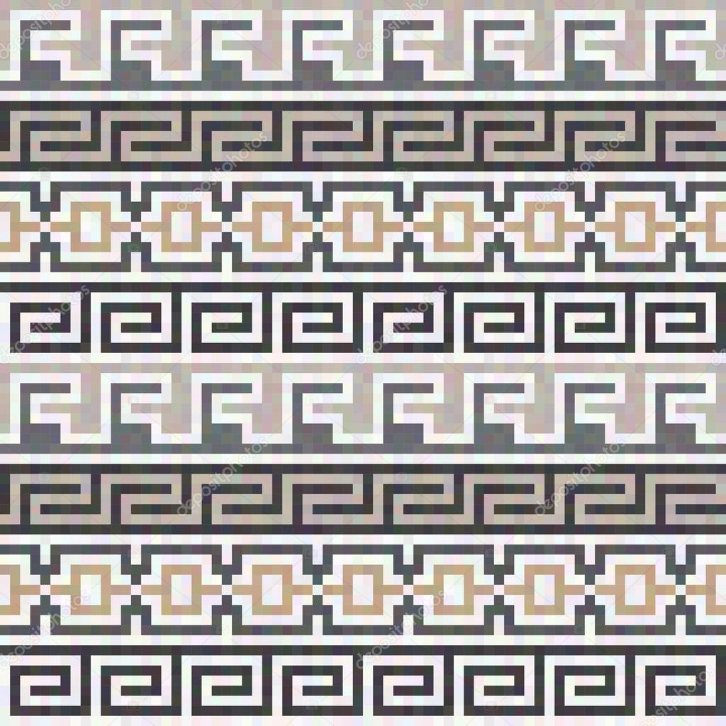 Seamless brown Greek texture Stock Vector Image by ©Mjak 70191233