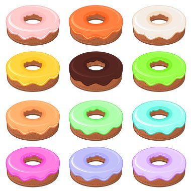 12 sırlı detaylı çörek