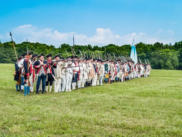 Continental Army Reenactment — Stock Photo, Image