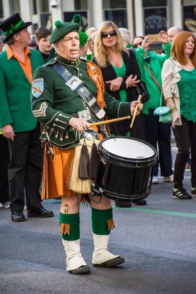 Drummer in Kilt — Stock Photo, Image