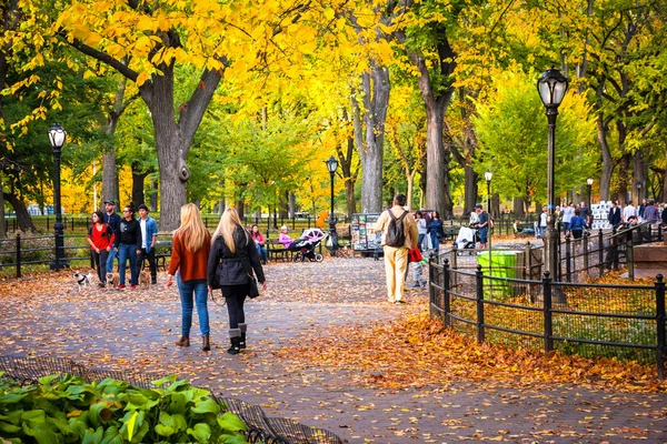Herfst dag Central Park — Stockfoto
