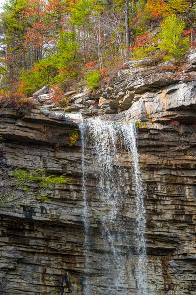 A close-up look at Awosting Falls in Lake Minnewaska State Park in Ulster county New York.