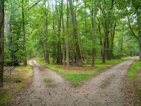 Monmouth County New Jersey Iki Yol Birleşiyor — Stok fotoğraf