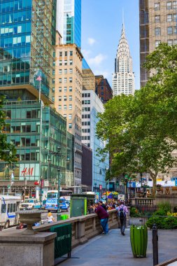 NEW YORK-JUNE 9: Manhattan şehir merkezi manzarası 42. Cadde, 9 Haziran 2015 Aşağı Manhattan.