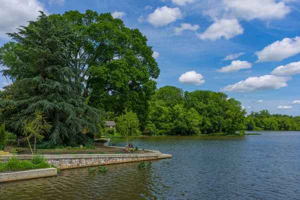 Una Vista Verano Conines Mill Pond Allentown Nueva Jersey —  Fotos de Stock