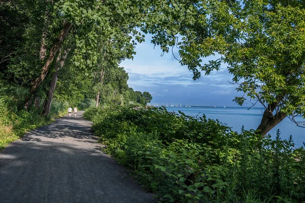 Sentiero Panoramico Lungo Henry Hudson Trail Atlantic Highlands New Jersey — Foto Stock