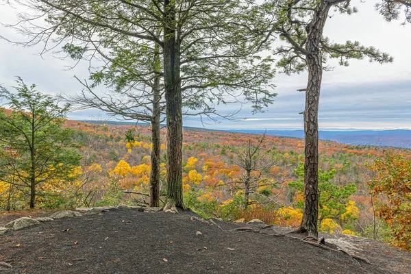 Lebendiges Herbstlaub Lake Minnewaska State Park Ulster County New York — Stockfoto