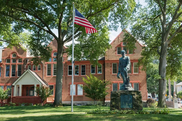 Historic World War Statue Downtown Sleepy Hollow New York — Stock Photo, Image