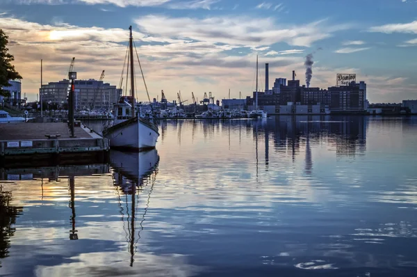 Inre hamnen morgon — Stockfoto