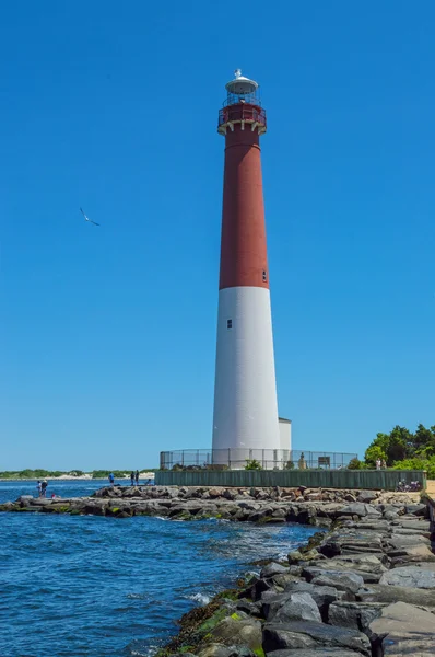 Leuchtturmszene von Barnegat — Stockfoto