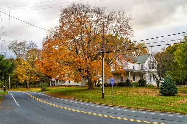 Strada rurale del New Jersey — Foto Stock