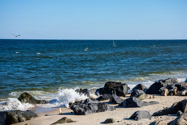 Sandy Hook strandlinjen — Stockfoto