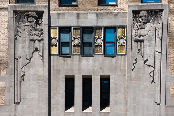 Escultura Art Deco Building —  Fotos de Stock