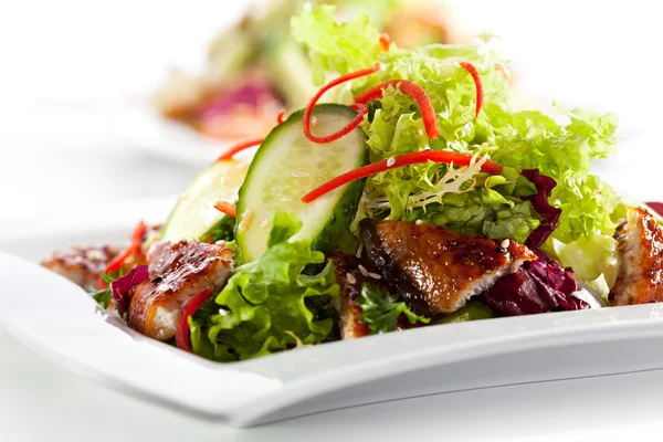 Japanese Salad with Fish — Stock Photo, Image