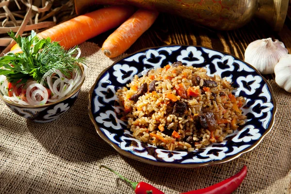 Delicioso plato Pilaf — Foto de Stock