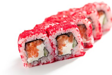 somon ve tobiko rulo