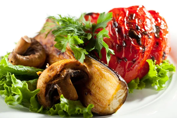 BBQ Vegetables and Mushrooms — Stock Photo, Image