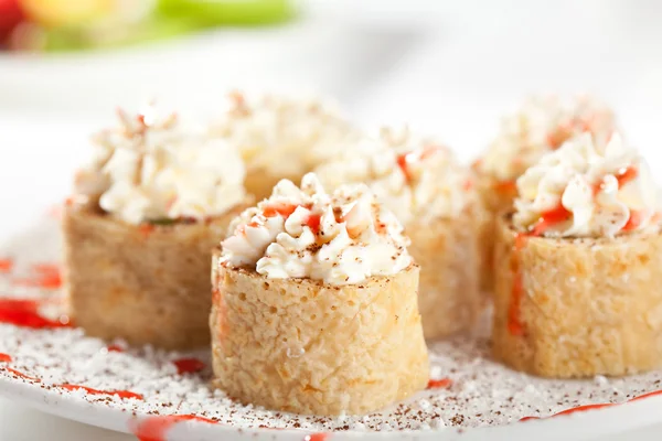 Zoete vruchten sushi roll — Stockfoto