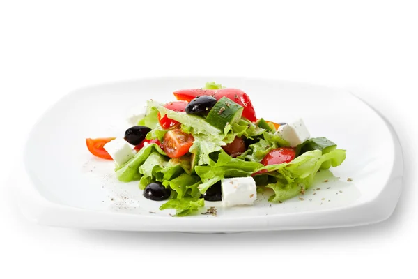 Traditionele Griekse salade — Stockfoto