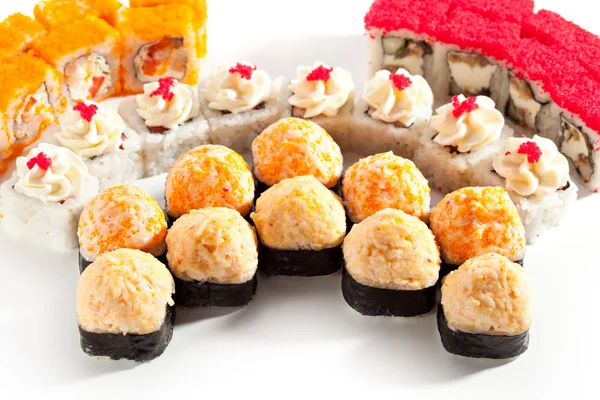 Sushi Set over White — Stock Photo, Image