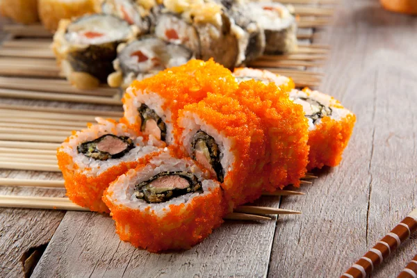 Sushi Roll on Sticks — Stock Photo, Image