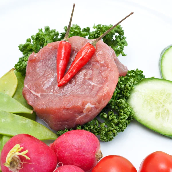 Raw Beef Steak — Stock Photo, Image