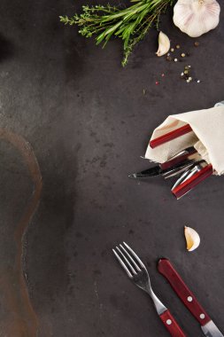 Siyah gıda madde arka plan