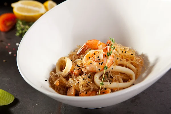 Crystal Noodles with Seafood — Stock Photo, Image