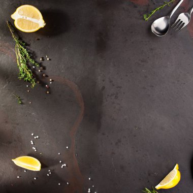 Siyah gıda madde arka plan