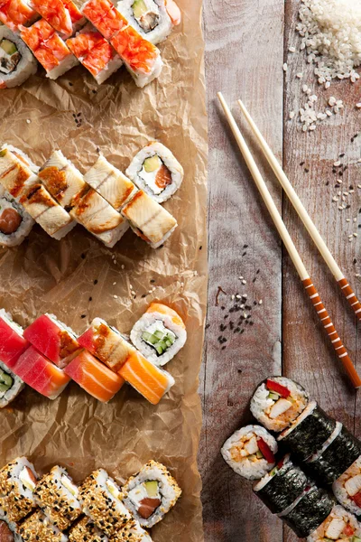 A Maki Sushi szett — Stock Fotó