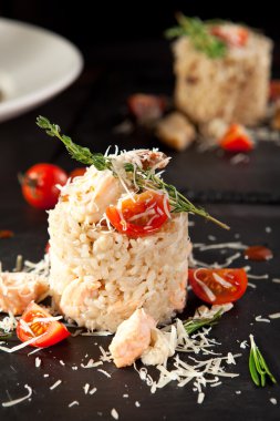 Gurme deniz ürünleri Risotto